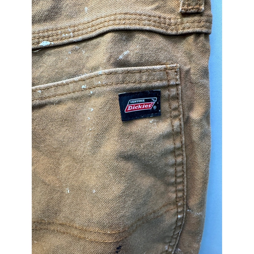 Dickies Paint Splattered Duck Canvas Carpenter Pants Mens Workwear Distressed - Picture 3 of 9